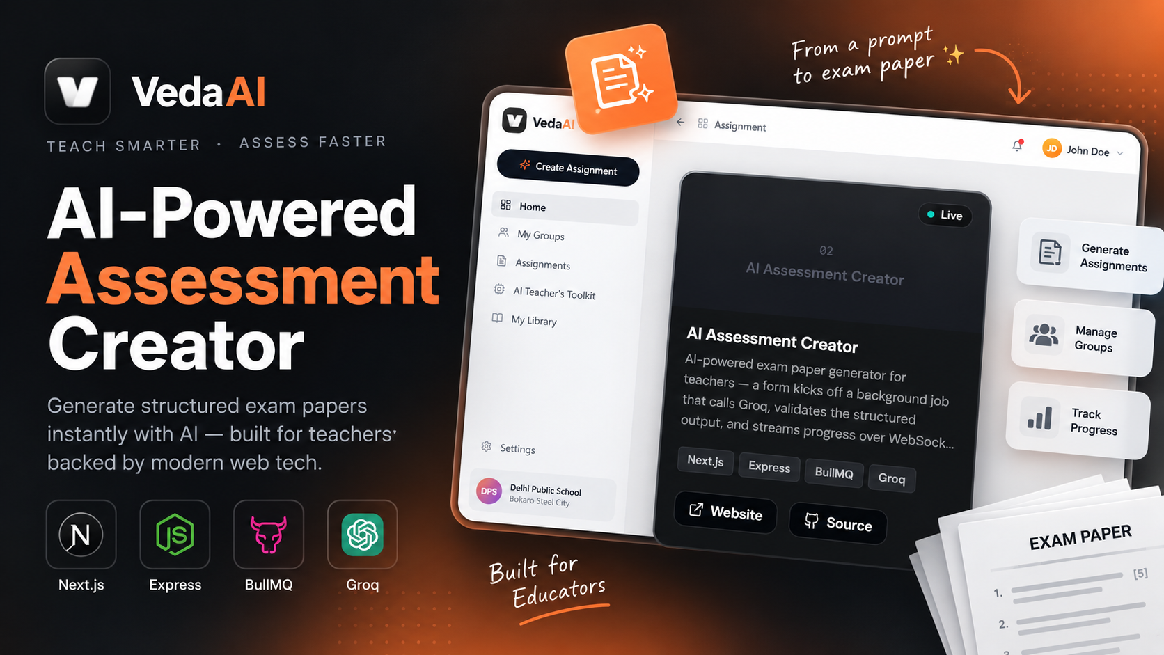 AI Assessment Creator preview